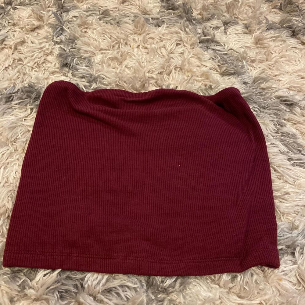 American-eagle Women's Burgundy Crop-top